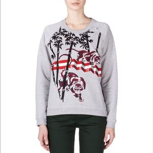 Kenzo Bamboo Tiger Embroidered Sweatshirt